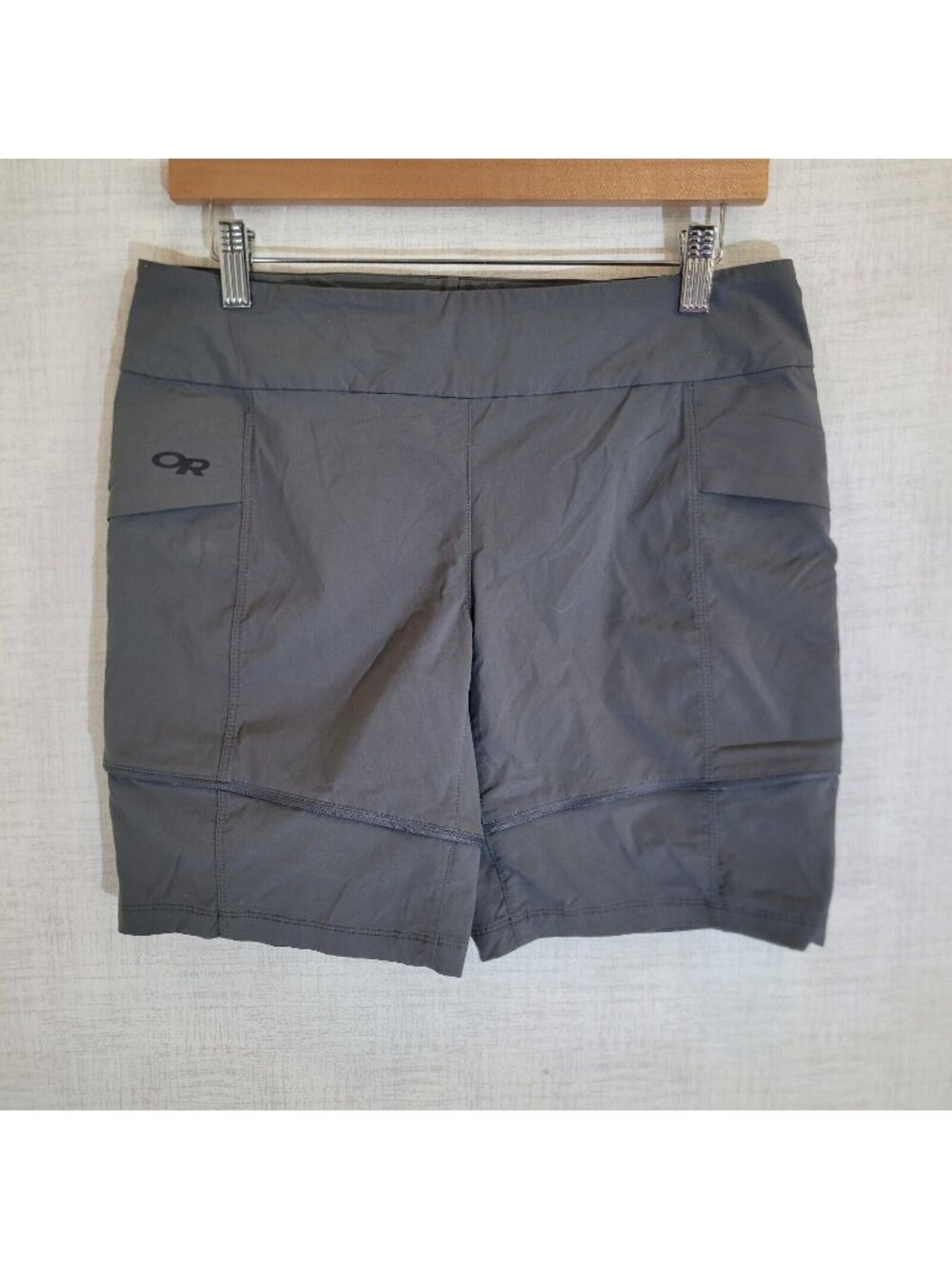 READ Outdoor Research Shorts Womens 8 Gray Equinox Convertible UPF 50+ Hiking